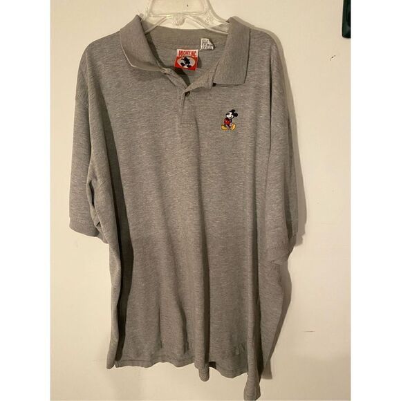 Vintage Mickey Mouse Inc Polo Gray Shirt XXL - Picture 2 of 6